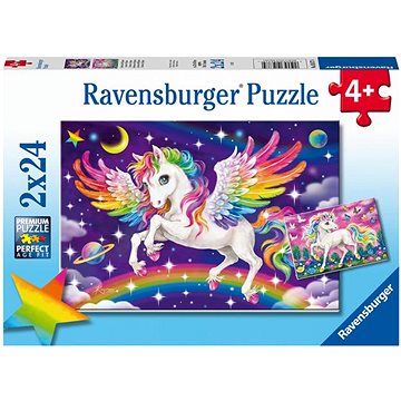 Ravensburger Puzzle 056774 Jednorožec A Pegas 2X24 Dílků (4005556056774)