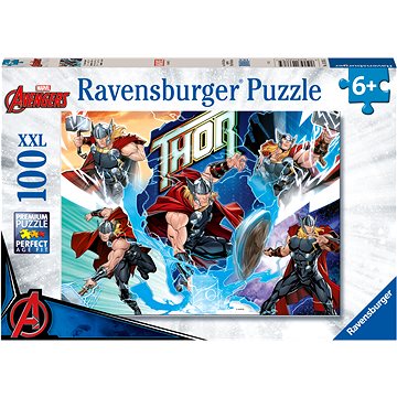 Ravensburger Puzzle 133765 Marvel Hero: Thor 100 Dílků (4005556133765)