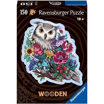 Ravensburger Puzzle 175116 Dřevěné Puzzle Tajemná Sova 150 Dílků (4005556175116)