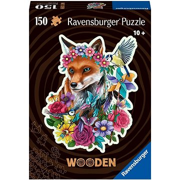 Ravensburger Puzzle 175123 Dřevěné Puzzle Barevná Liška 150 Dílků (4005556175123)