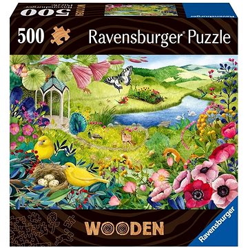 Ravensburger Puzzle 175130 Dřevěné Puzzle Divoká Zahrada 500 Dílků (4005556175130)