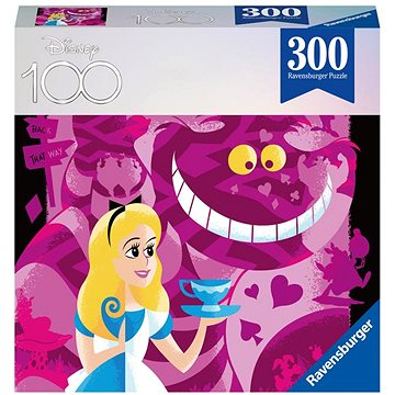 Ravensburger Puzzle 133741 Disney 100 Let: Alenka V Říši Divů 300 Dílků (4005556133741)