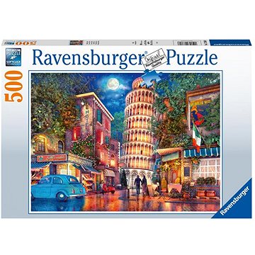 Ravensburger Puzzle 173808 Uličky V Pise 500 Dílků (4005556173808)