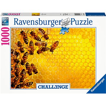 Ravensburger Puzzle 173624 Challenge Puzzle: Včely Na Medové Plástvi 1000 Dílků (4005556173624)