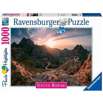 Ravensburger Puzzle 173136 Dechberoucí Hory: Pohoří Serra De Tramuntana, Malorka 1000 Dílků (4005556173136)
