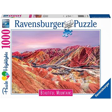 Ravensburger Puzzle 173143 Dechberoucí Hory: Duhové Hory, Čína 1000 Dílků (4005556173143)
