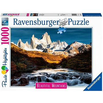 Ravensburger Puzzle 173150 Dechberoucí Hory: Mount Fitz Roy, Patagonie 1000 Dílků (4005556173150)