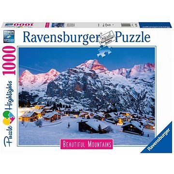 Ravensburger Puzzle 173167 Dechberoucí Hory: Bernská Vysočina, Murren Ve Švýcarsku 1000 Dílků (4005556173167)