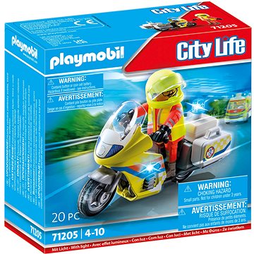 Playmobil 71205 Záchranný motocykl s blikajícím světlem (4008789712059)