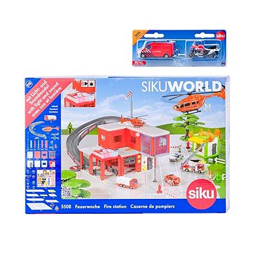 Siku World - požární stanice s hasičským autem (8591864616565)