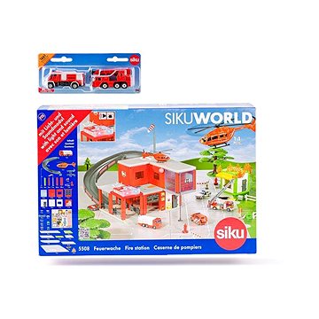 Siku World - požární stanice s hasičskými auty (8591864666119)