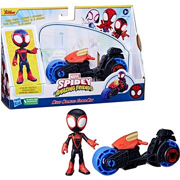 Spider-Man and His Amazing Friends Miles Morales Motorka a figurka 10 cm (5010994181598)