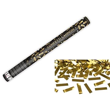 Párty konfety 60 cm - zlaté metalické - silvestr