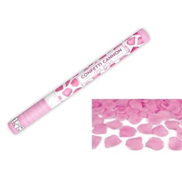 Párty konfety 60 cm - růžové okvětní lístky - svatba / valentýn