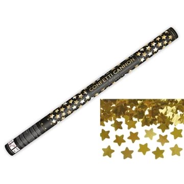 Párty konfety 80 cm - zlaté metalické hvězdičky - silvestr