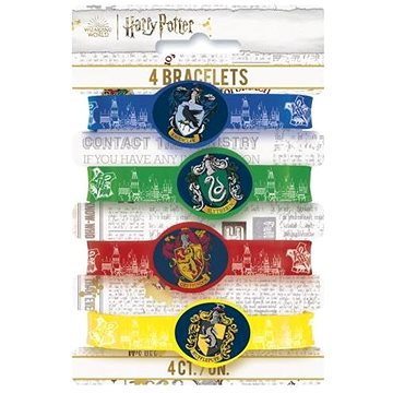 Unique Gumové náramky Harry Potter, 4 ks (U59068)