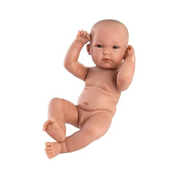 Llorens 63501 New Born Chlapeček - realistická panenka miminko s celovinylovým tělem - 35 cm (8426265635016)