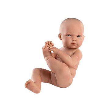 Llorens 63502 New Born Holčička - realistická panenka miminko s celovinylovým tělem - 35 cm (8426265635023)