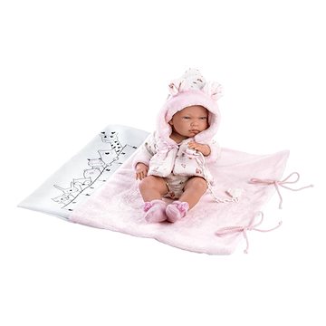 Llorens 73898 New Born holčička - realistická panenka s celovinylovým tělem - 40 cm (8426265738984)