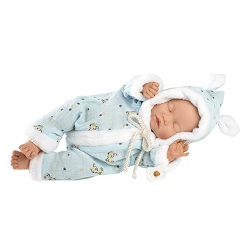 Llorens 63301 Little Baby - spící realistická panenka s měkkým látkovým tělem - 32 cm (8426265633012)