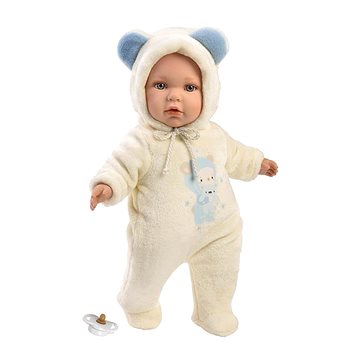 Llorens 14207 Baby Enzo - realistická panenka s měkkým látkovým tělem - 42 cm (8426265142071)