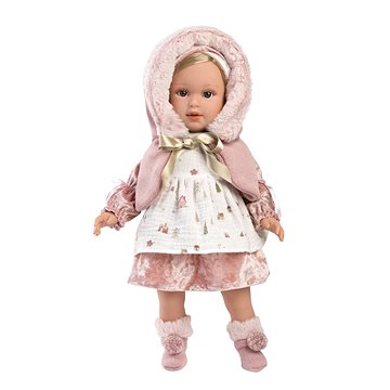 Llorens 54044 Lucia - realistická panenka s měkkým látkovým tělem - 40 cm (8426265540440)