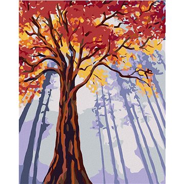 Malování podle čísel - Vysoký podzimní strom (HRAmal00037nad)