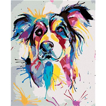 Malování podle čísel - Krásný malovaný pes (HRAmal00041nad)
