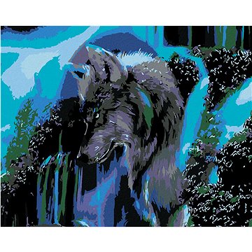 Malování podle čísel - Profil vlka (HRAmal00088nad)