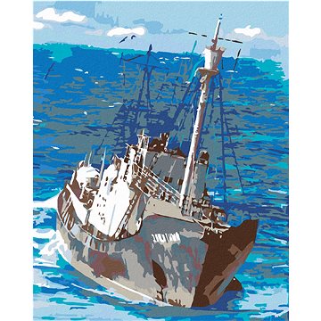 Malování podle čísel - Rybářská loď na moři (HRAmal00138nad)