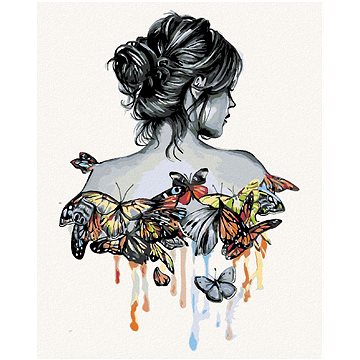 Malování podle čísel - Motýlí žena (HRAmal00332nad)