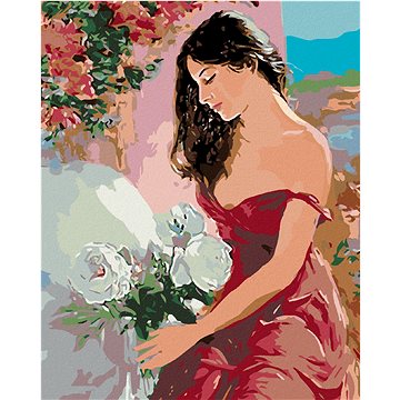 Malování podle čísel - Žena a růže (HRAmal00333nad)