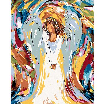 Malování podle čísel - Barevný anděl (HRAmal00389nad)