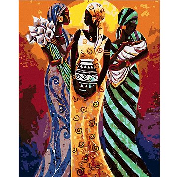 Malování podle čísel - Tři africké ženy (HRAmal00424nad)