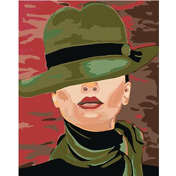 Malování podle čísel - Žena v zeleném klobouku (HRAmal00453nad)