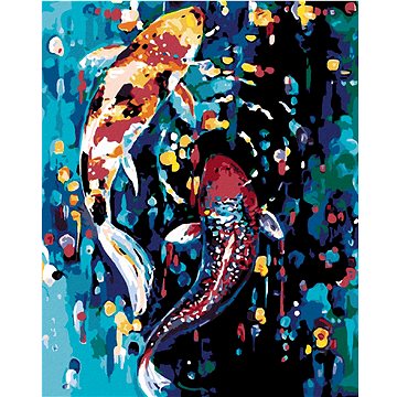 Malování podle čísel - Dvě barevné rybky (HRAmal00516nad)
