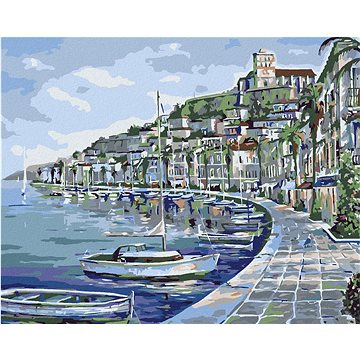 Malování podle čísel - Městečko na pobřeží (HRAmal00548nad)
