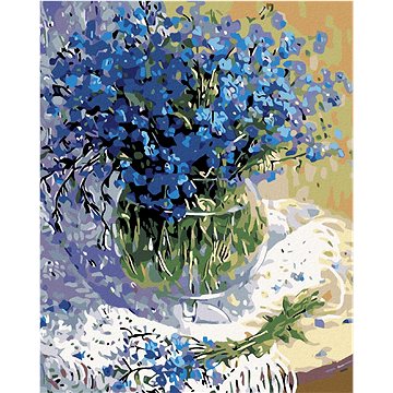Malování podle čísel - Kytice modrých květů (HRAmal00615nad)