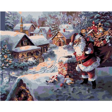 Malování podle čísel - Santa Claus s dárky (HRAmal00616nad)