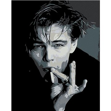 Malování podle čísel - Leonardo DiCaprio s cigaretou (HRAmal00685nad)