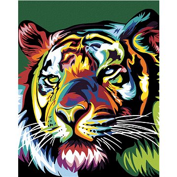 Malování podle čísel - Barevný tygr (HRAmal00728nad)