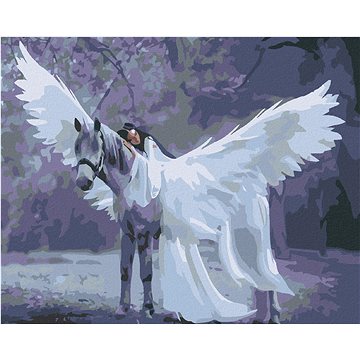 Malování podle čísel - Anděl na jednorožci (HRAmal00865nad)