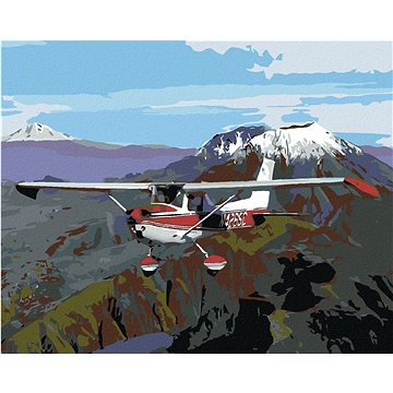 Malování podle čísel - Letadlo nad sopkou (HRAmal00901nad)