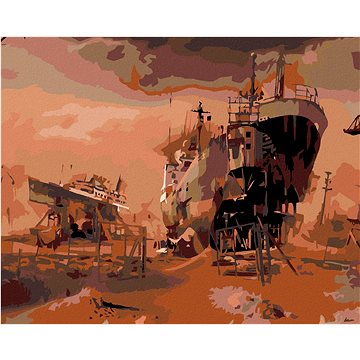 Malování podle čísel - Rozestavěné lodě (HRAmal00917nad)