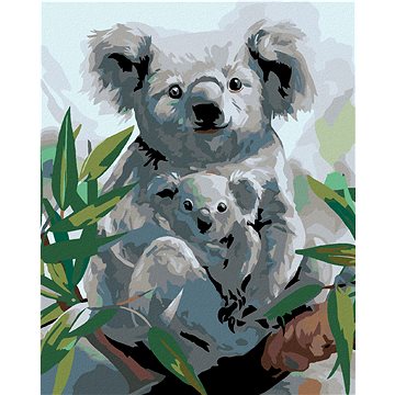 Malování podle čísel - Koala s mládětem (HRAmal00928nad)