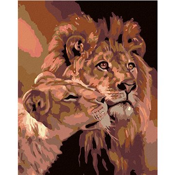 Malování podle čísel - Lev s lvicí (HRAmal01007nad)