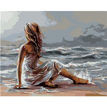 Malování podle čísel - Dívka a moře (HRAmal01053nad)
