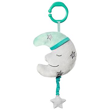 BabyOno Závěsná plyšová hračka s melodií - Happy Moon (5901435409343)