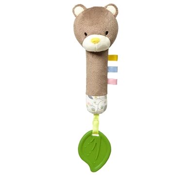 BabyOno Edukační hračka s pískátkem a kousátkem Teddy Gardener (5901435413012)
