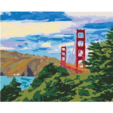 Zuty - Malování podle čísel - SAN FRANCISCO, 80x100 cm, vypnuté plátno na rám (HRAmmb07155nad)